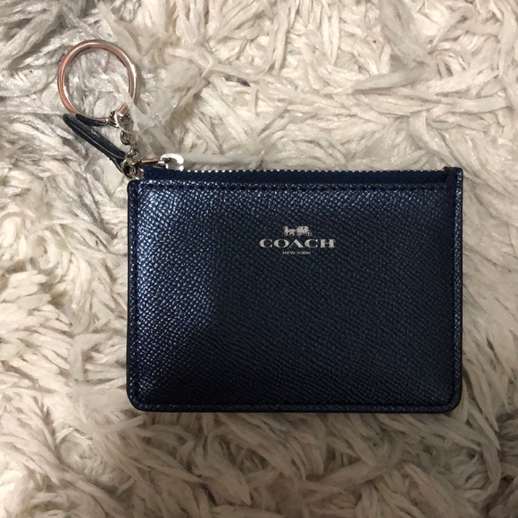 Coach Handbags - NWOT- Coach Blue Leather Coin Purse- bogo free💛